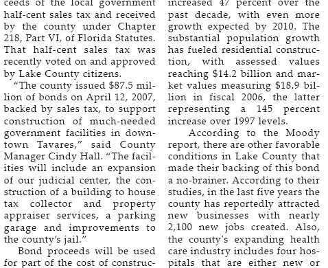 Orlando Tribune Lake County Bonds