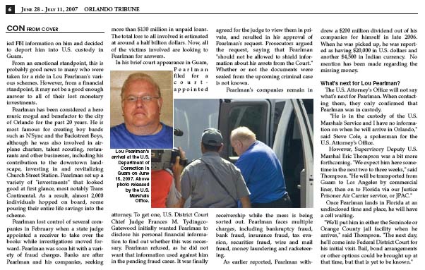 Orlando Tribune Lou Pearlman 2 2007 Gavin P Smith