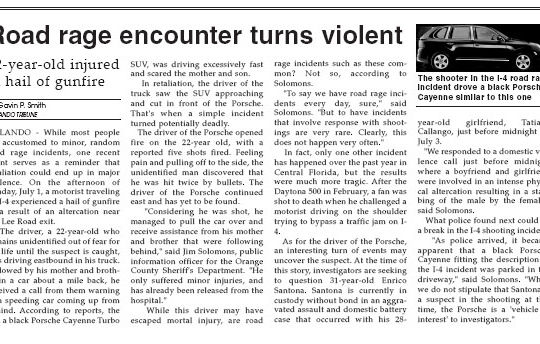 Orlando Tribune - Road Rage 2007 - Gavin P Smith