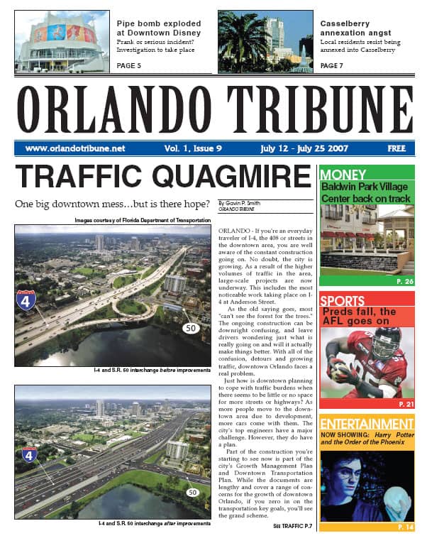 Orlando Tribune Traffic Quagmire 2007 1