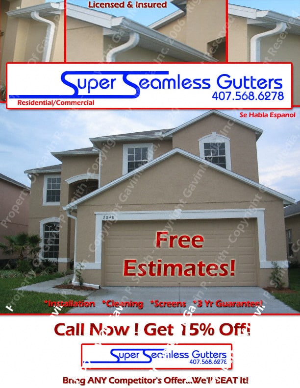 Super Seamless Gutters Flyer